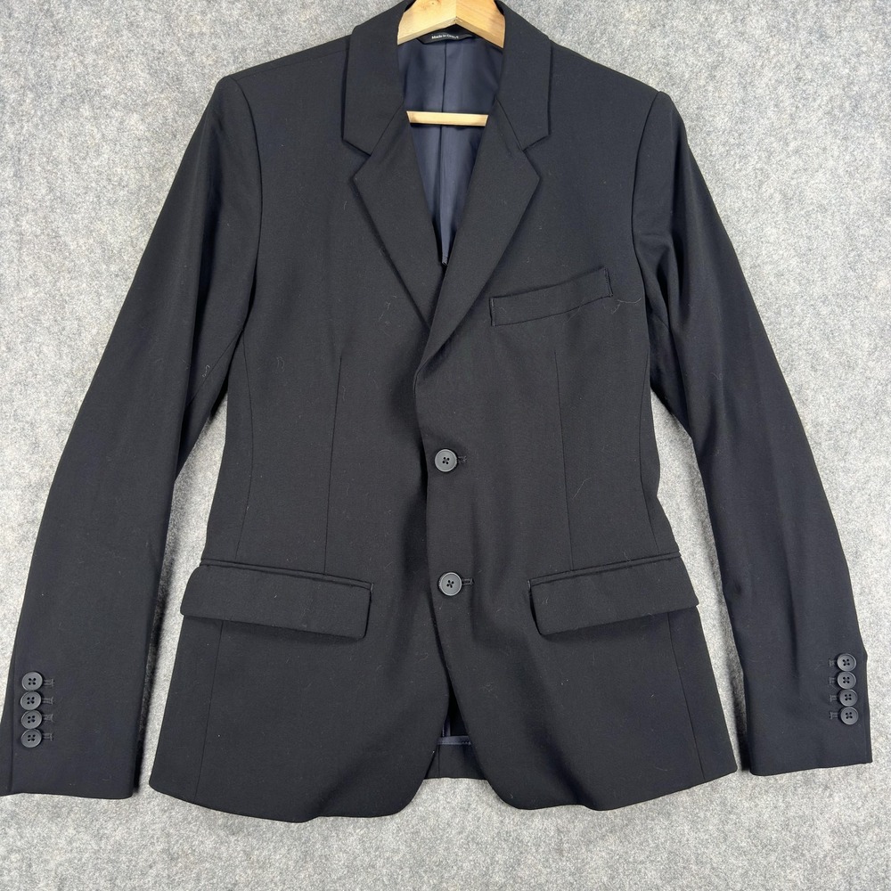Ministry Of Supply Blazer Mens 36 (Fits 34) Black Stretch Two Button Suit Jacket - Picture 1 of 16